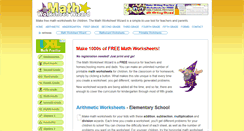 Desktop Screenshot of mathworksheetwizard.com